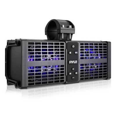 Pyle 11  Powered ATV/UTV Soundbar System-Built-in Class D Stereo Power Amplifier