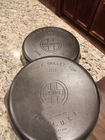 Griswold Large Block Logo 80 Double Skillet Top & Bottom 1102 1103 Vtg Cast Iron