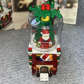 LEGO 40233 Santa SNOW GLOBE Set Christmas 100% Complete Box Instructions Nice!