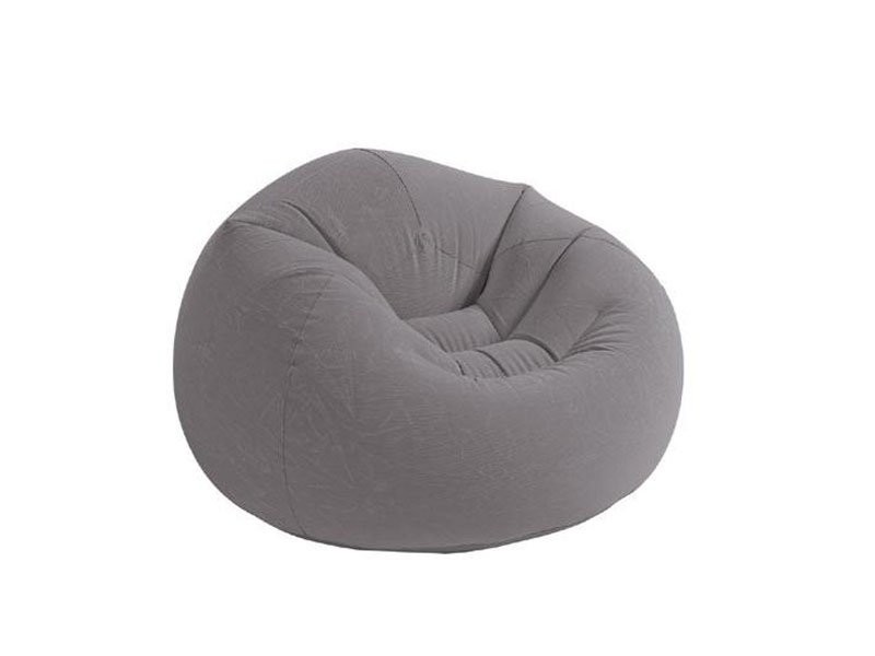 INTEX 68579 Sofá Sillón Inflable Portátil Suave Gris