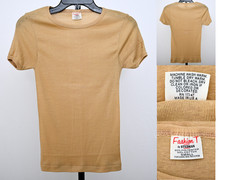 Vintage Stedman Fashion T Tan T-Shirt Women's S Cap Sleeve Top  Made in USA