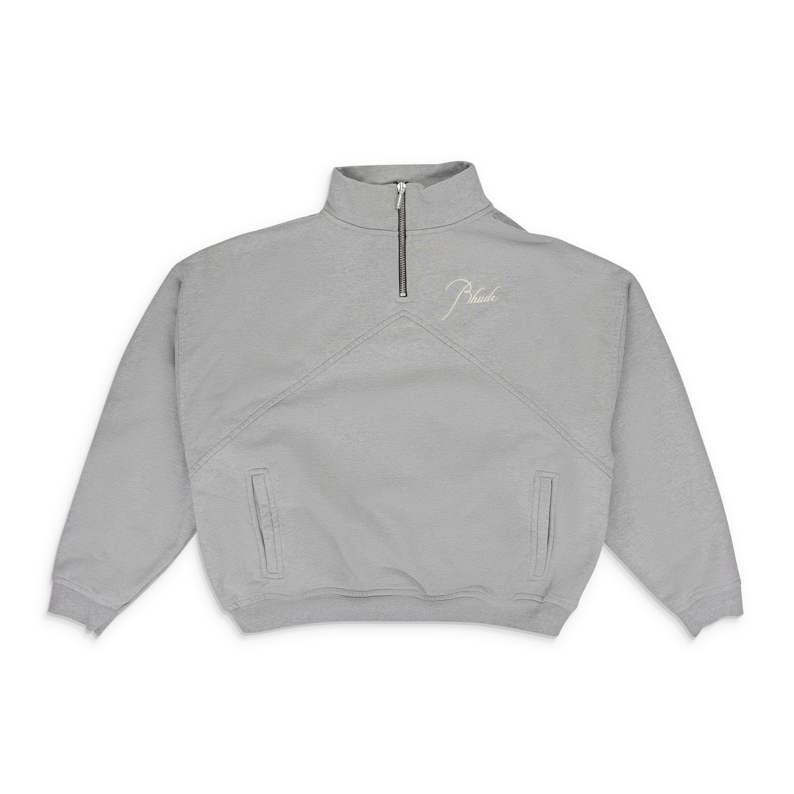 NWT RHUDE GRAY QUARTER ZIP SWEATER SIZE M $625
