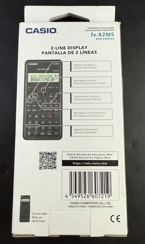 Casio FX-82MS 2nd Edition240 Functions 2-Line Display Scientific Calculator Vk05 - Picture 2 of 5