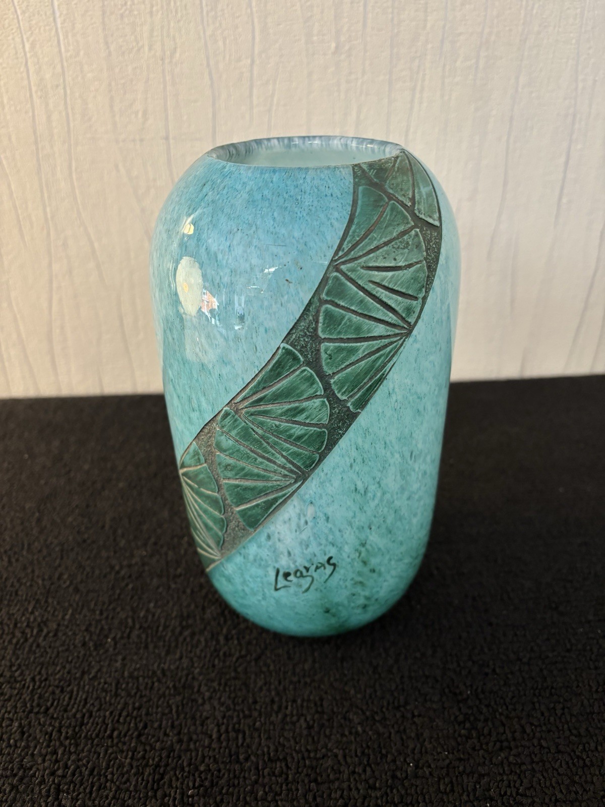 Spiral Frieze Vase T. Legras H 21 Cm