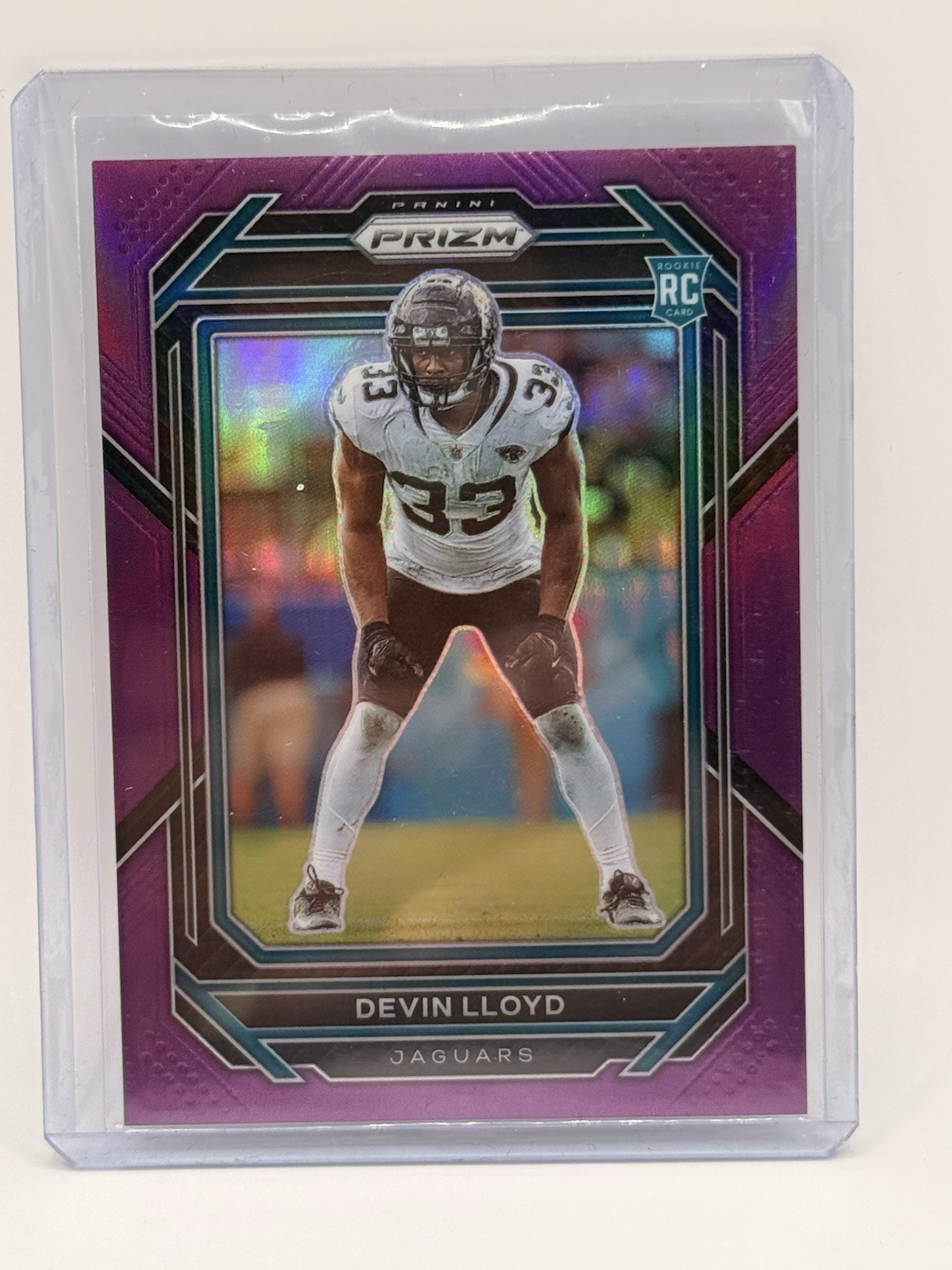 2022 Panini Prizm Rookies Purple Prizm 124 /125 Devin Lloyd #376 Jaguars