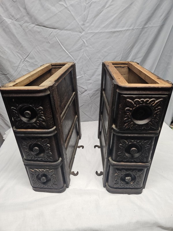 antique singer treadle machine pre 1930s drawers with framework