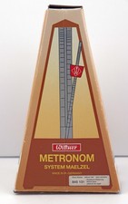 Vintage Wittner Wind Up Metronome With Box. Made in W. Germany. Model 845 131