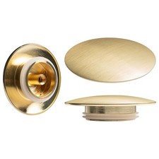 Brushed Brass Bath Waste Cover Upgrade BBWCR