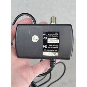 Performance RFU Adapter for Sega Dreamcast P-20-201 Black RF Switch TV Connector