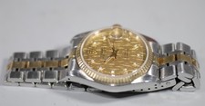 Tudor Prince Date 18K Solid Gold Bezel & Gold Links 34mm Watch 74033 w Card Box! 11
