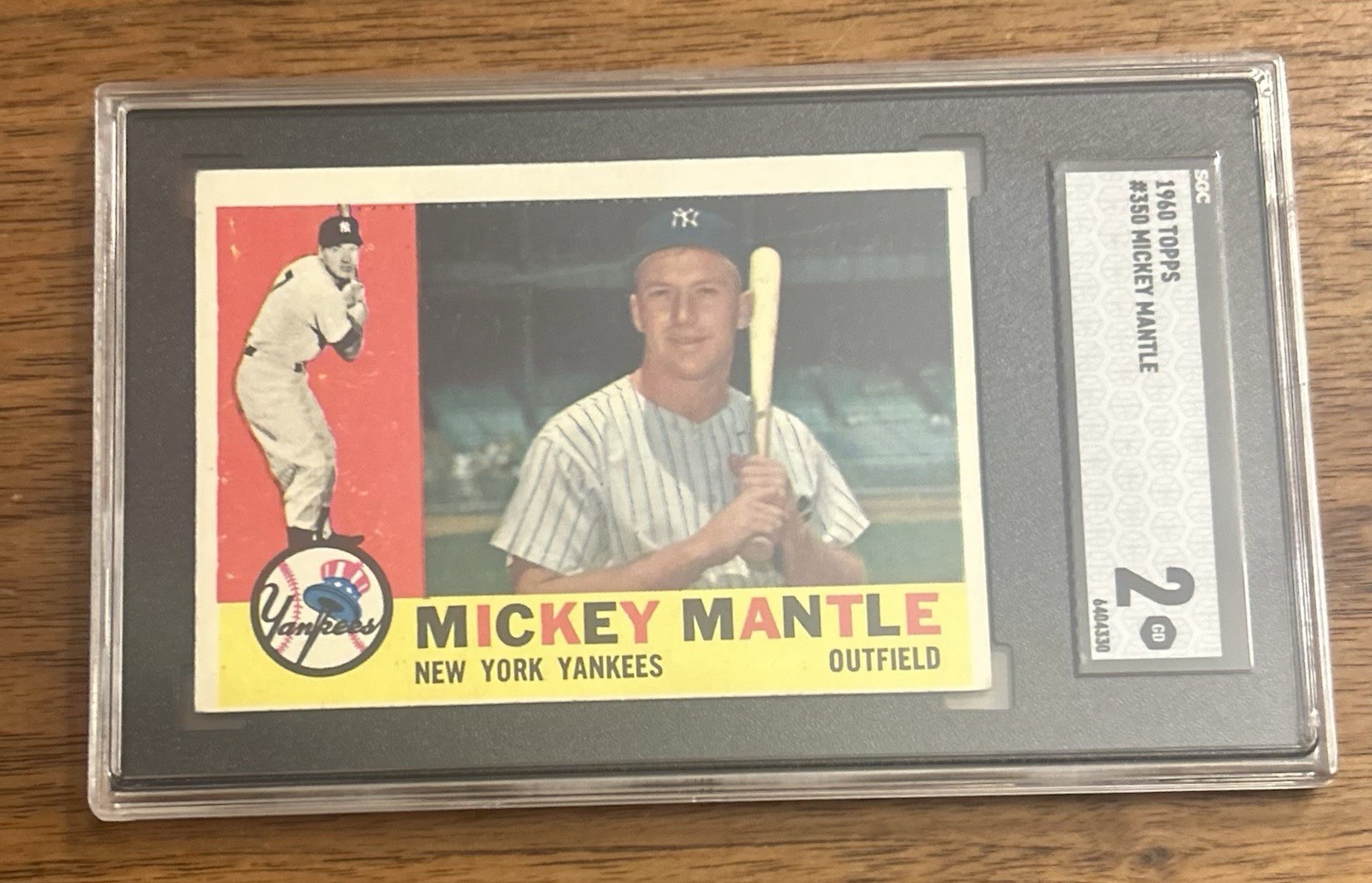 1960 Topps - Mickey Mantle #350 SGC 2