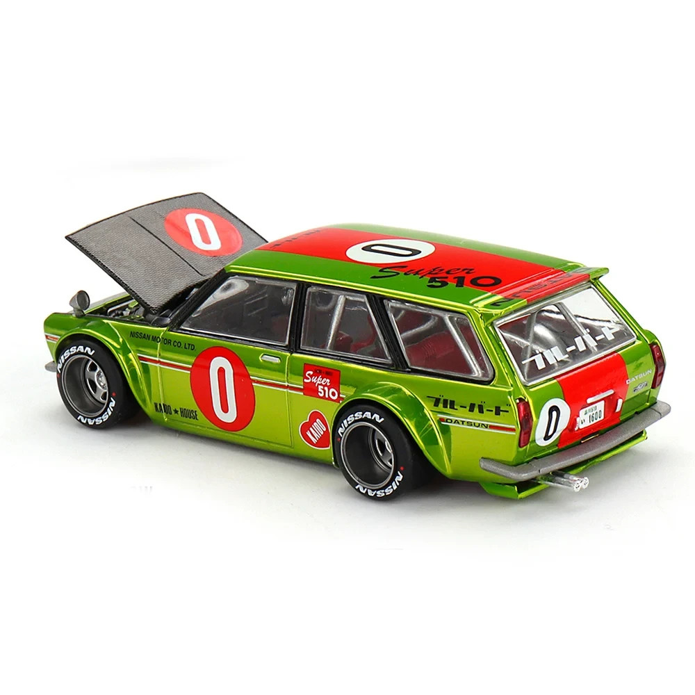 Mini GT x Kaido House 1:64 Datsun KAIDO 510 Wagon OG Flo – Chrome