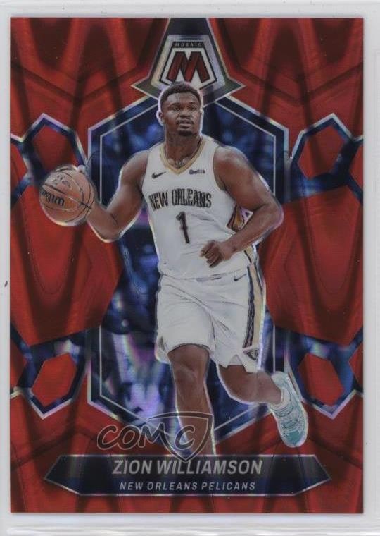 2023-24 Panini Mosaic Red Seismic Prizm 119/299 Zion Williamson #32 s1i