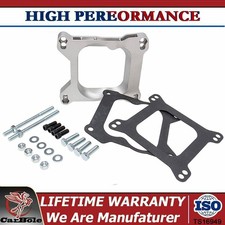 Carburetor Adapter Spacer 3/4" SQ to Spread Bore for Quadrajet Manifold Aluminum