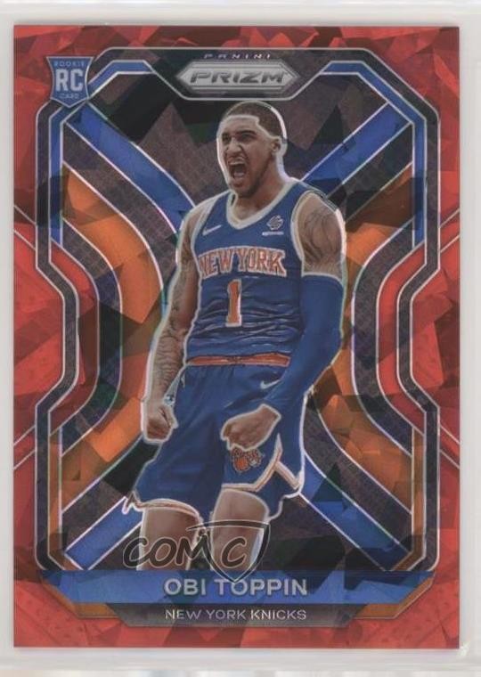 2020-21 Panini Prizm Red Ice Prizm Obi Toppin #280 0l7t