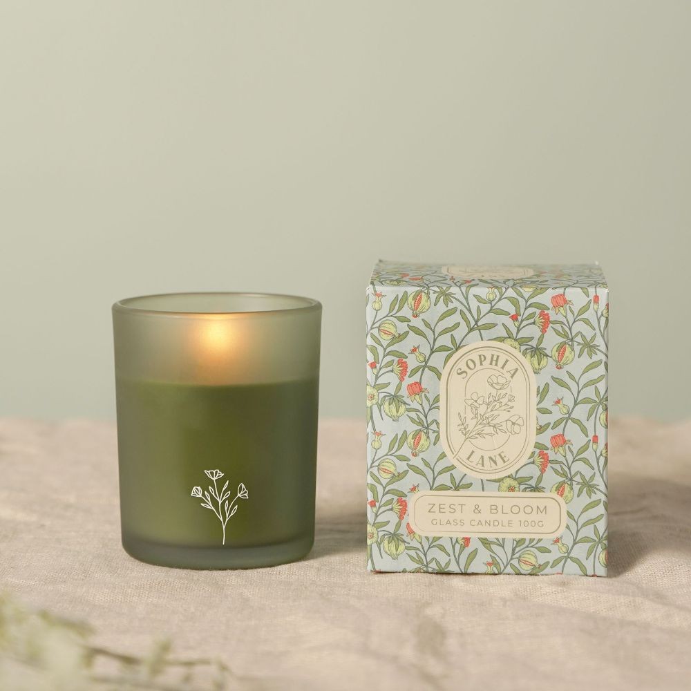 Sophia Lane Zest & Bloom Floral Candle 100g