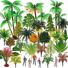 30 Pieces Mixed Model Trees,Mini Trees for Crafts,Fake Small Tree for Diorama...