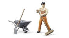 BRUDER - Employé Municipal avec outils - 1/16 - BRU62130
