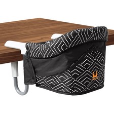 MTWML Portable Hook On High Chair for Table - Travel, Clip-On, Stripe-Black