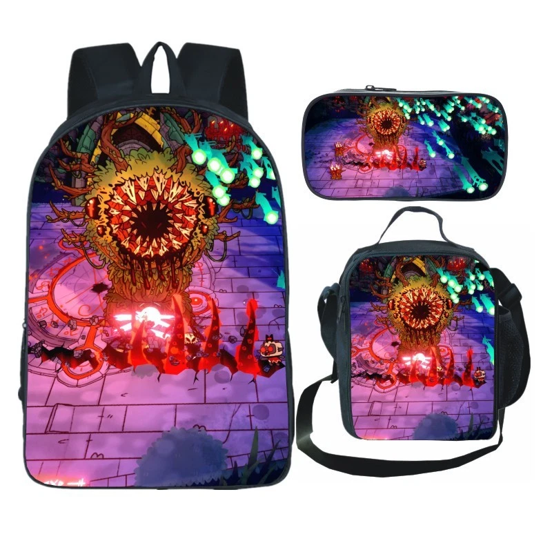 Cult of the Lamb Backpack Set with Lunch Bag and Pencil Case