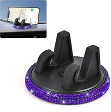 Bling Car Phone Holder Rhinestone Cell Phone Holder for Cars Dashboard 360