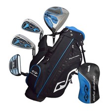 New Snake Eyes Golf LH Junior Boys 6-Piece Set Ages 6-8 Black/Blue Left Handed 