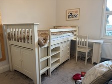 Julian Bowen Cameo Children’s Bedroom Set With Midsleeper Bed, Wardrobe, Drawers