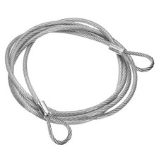 98 Inch Safety Cable Lock, 304 Stainless Steel Security Wire Rope Clear