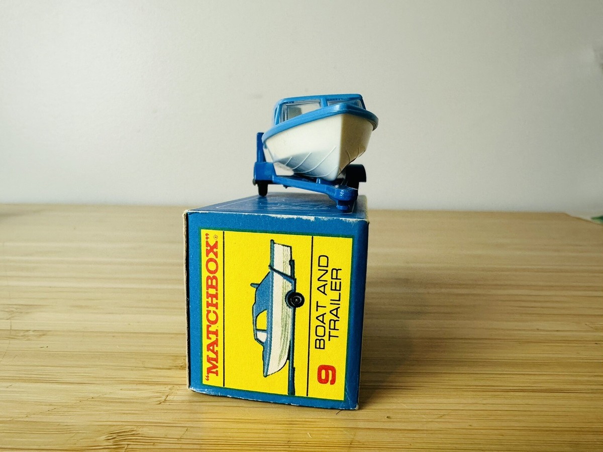 最終値下げ！レズニーマッチボックス9 　クルーザー&トレイラー Lesney Matchbox - #9 Boat and Trailer Mint With Original Box