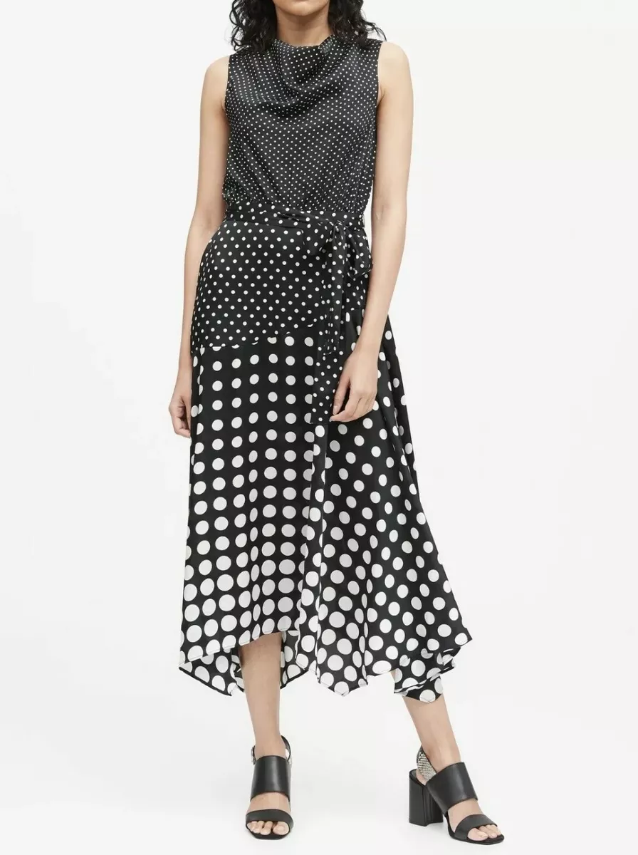 Banana republic store polka dot dress