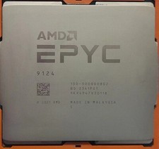 AMD EPYC 9124 Dell Lock 16C 3GHz 3.7GHz 64MB Socket SP5 1P/2P DDR5-4800 200W