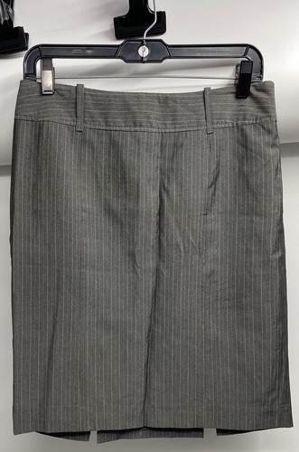 The Limited Women's Grey Stripe Viscose Blend 2 Piece Skirt Suit Size 4 EUC. - Picture 6 of 7