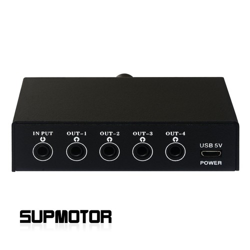 Mini Stereo Splitter Box Audio Signal Splitter Box 1 IN 4 OUT 3.5MM Port - Picture 3 of 7