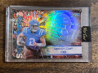 Jaxson Dart 2023 Wild Card Alumination Smashing PRC Rookie /99 AS-JD