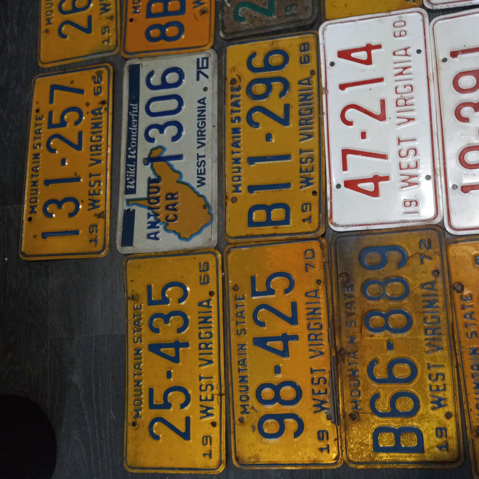 Vintage WV License Plates 19581976 Choose your plate eBay