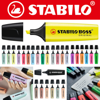 STABILO BOSS Highlighter ORIGINAL Choose from All Assorted Colours! -Uk  Seller