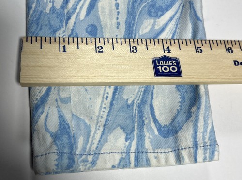 J. McLaughlin Lexi Swirl Blue White Skinny Lexi Pant Women’s Size 6 - Picture 4 of 6
