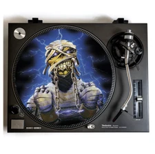 IRON MAIDEN Turntable Slipmat for Vinyl Records 12" DJ Slip Mat powerslave lp