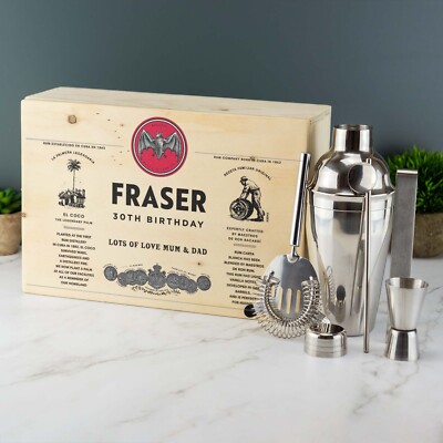 Personalisiertes Rum Cocktail Set komplett mit individuell bedruckter Box