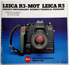 Vintage Leica Leitz R3-MOT Perfect Photography Catalog Brochure Bodies Lenses