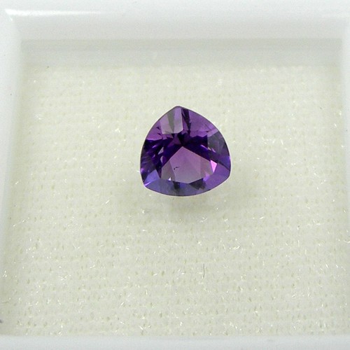 6mm Trillion Natural Amethyst Loose Gemstone Bright Deep Purple Jewelry Making - Picture 6 of 13