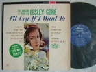 LESLEY GORE I'LL CRY IF I WANT TO / 60'S LAMINATED FLIP BACK COVER