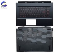 For MSI GF76 MS-17L1 MS-17L3 Upper Palmrest Cover Red Backlit Keyboard  Bottom