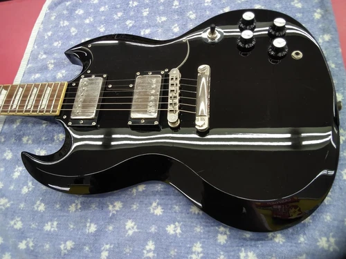 Burny RSG-55'63 Black Electric Guitar Used Product Shipping From Japan