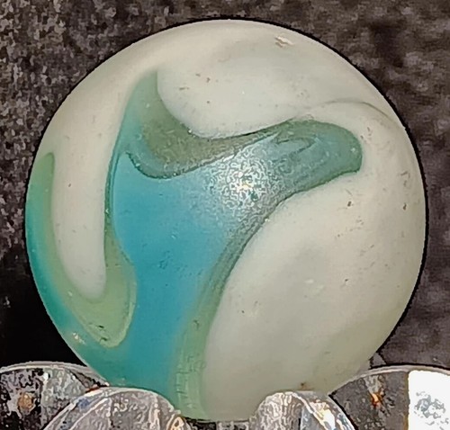 Vintage Vitro Agate, Patch Fancy Conqueror Marble. .62" Mint. Wedding Cake Like. - Picture 8 of 10