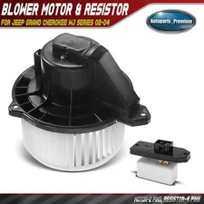 Front HVAC Blower Motor & Resistor Kit for Jeep Grand Cherokee WJ Series 02-04