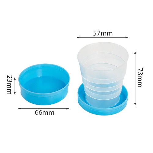 Portable Retractable Collapsible Cups Water Tea Cup Outdoor Travel Plastic -i- - Picture 3 of 14