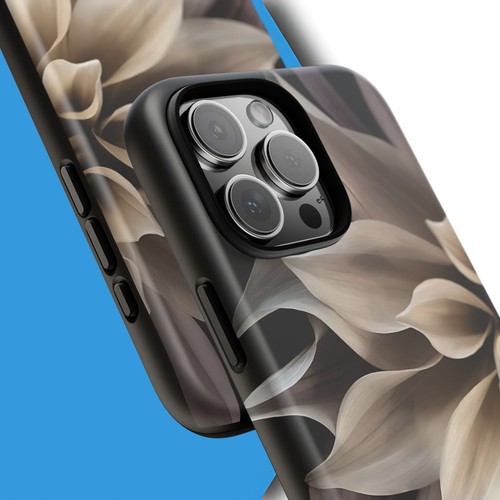 Tough Case For iPhone, Samsung Galaxy, Pixel, Cream Dahlia Flower Print - 第 3/223 張圖片