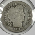 1911-D Barber Dime - Good (G) KM#113 - 90% Silver - 7338