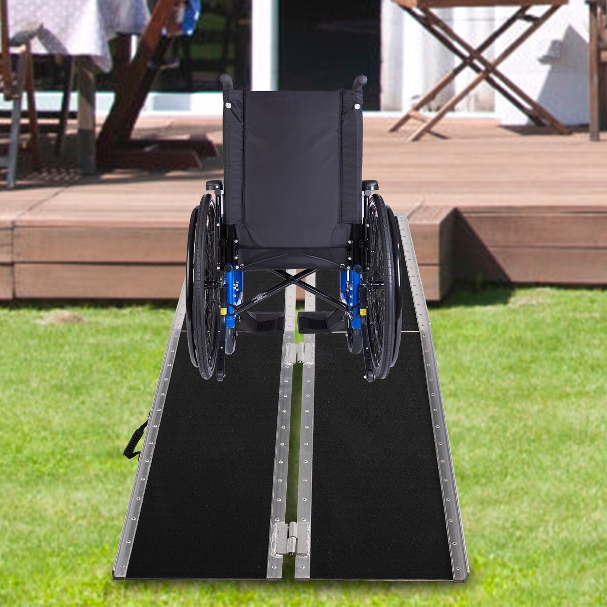 Koreyosh 10FT Aluminum Portable Wheelchair Ramp NonSlip Mobility